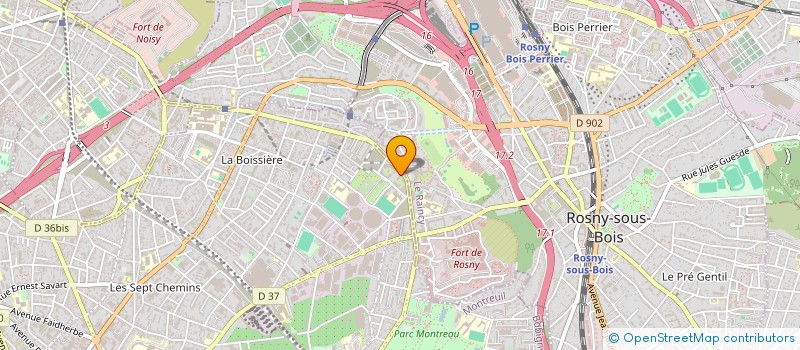 localisation de l'entreprise AU NOM DE L'HUMANITE à MONTREUIL