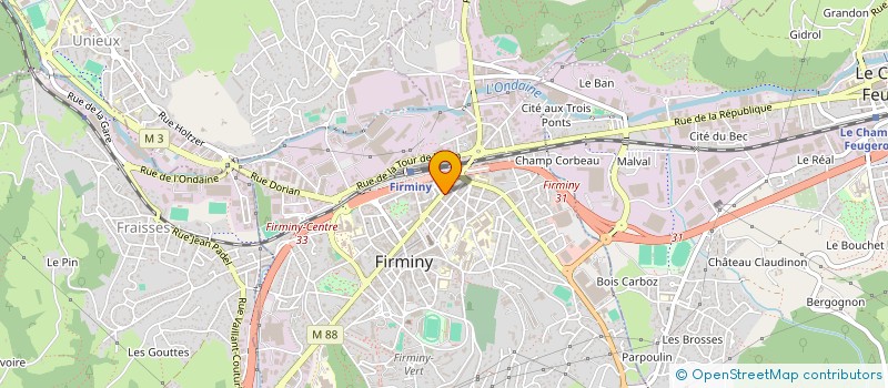 localisation de l'entreprise AU NOM DE LA PHOTO à FIRMINY