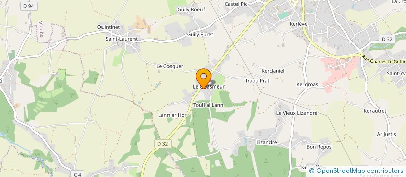 localisation de l'entreprise AU NOM DE LA ROSE  PLOUHA