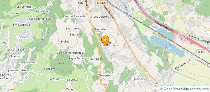 localisation de l'entreprise AU NOM DE LA ROSE à SALLANCHES