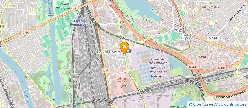 localisation de l'entreprise AU NOM DE LA ROSE  VALENTON