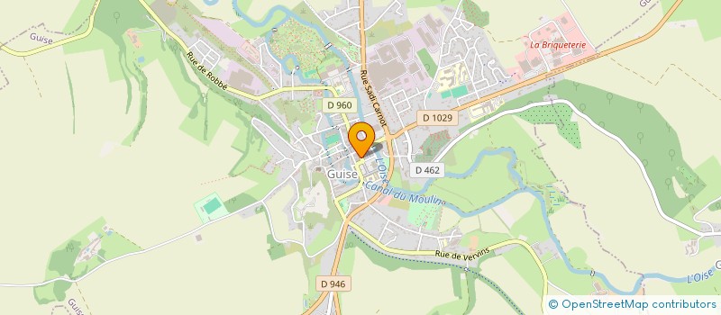 localisation de l'entreprise AU NOM DES FLEURS à GUISE