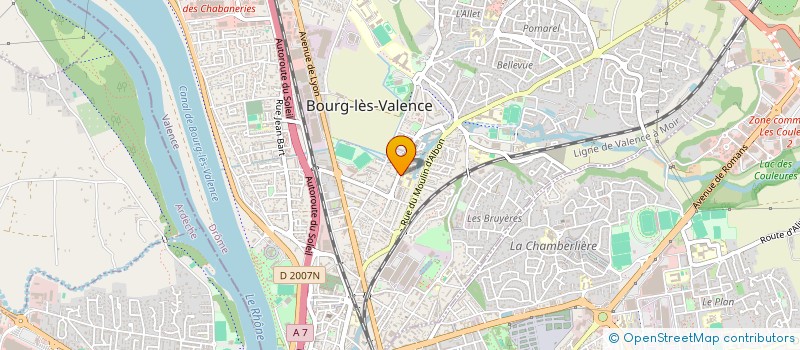 localisation de l'entreprise AU NOM DU BALLON à BOURG-LES-VALENCE