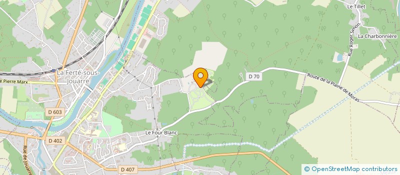 localisation de l'entreprise AU NOUVEAU CAMPING à LA FERTE-SOUS-JOUARRE
