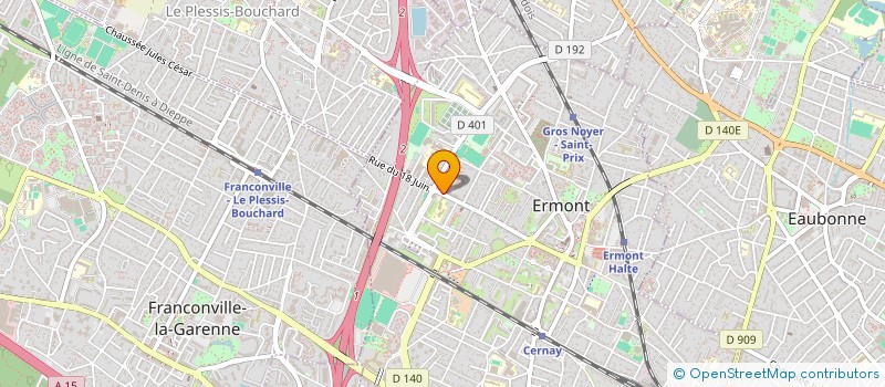 localisation de l'entreprise AU NOUVEAU CHAI  ERMONT