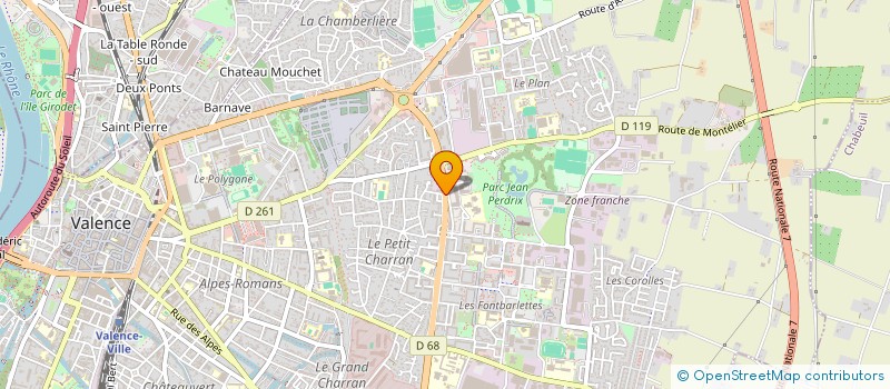 localisation de l'entreprise AU NOUVEAU FOURNIL  VALENCE