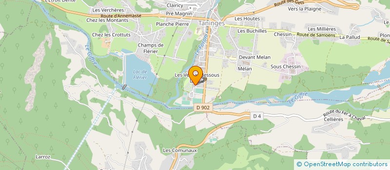 localisation de l'entreprise AU NOYER DU FAUCIGNY à TANINGES