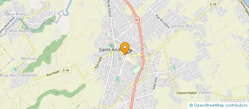 localisation de l'entreprise AU P'TI BONHEUR LA CHANCE à SAINT-ANDRE