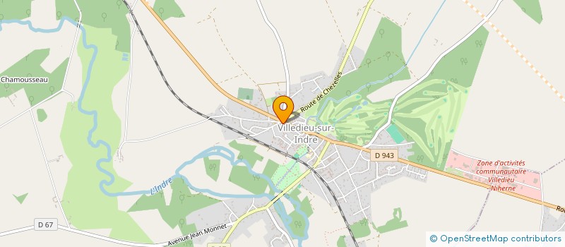 localisation de l'entreprise AU P'TIT BIDON à VILLEDIEU-SUR-INDRE