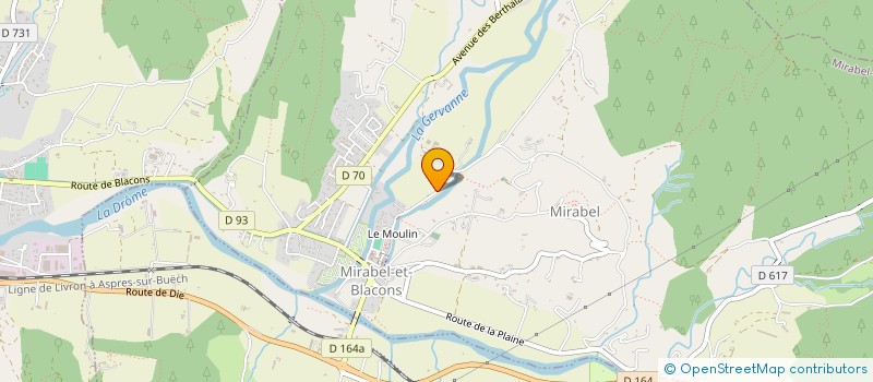 localisation de l'entreprise AU P'TIT BONHEUR  ALLEX