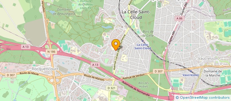 localisation de l'entreprise AU P'TIT BONHEUR  LA CELLE-SAINT-CLOUD