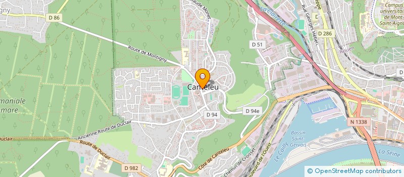 localisation de l'entreprise AU P'TIT BOUCHER  CANTELEU