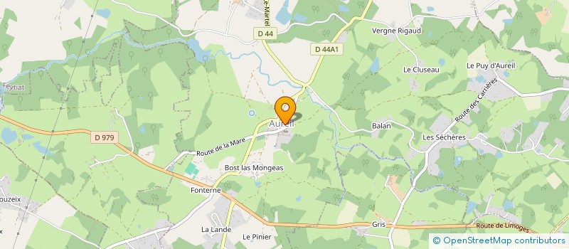 localisation de l'entreprise AU P'TIT BOUCHON D'AUREIL  AUREIL