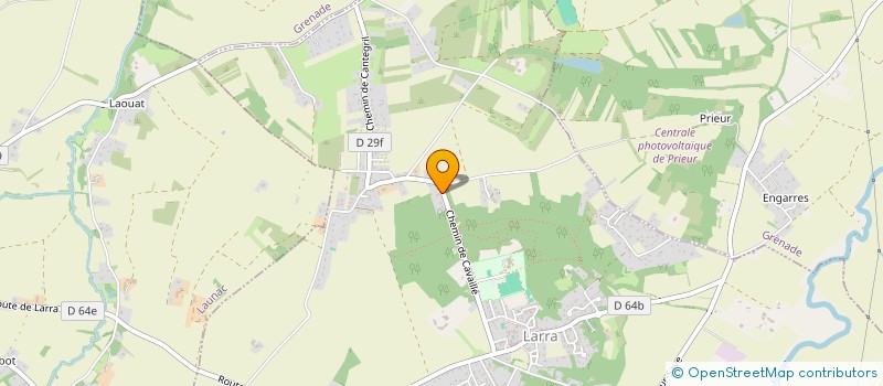 localisation de l'entreprise AU P'TIT BURGAUD  LARRA