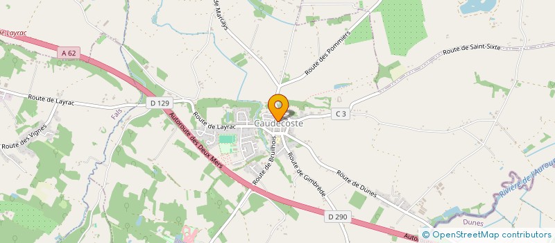 localisation de l'entreprise AU P'TIT CHEZ SOI  CAUDECOSTE