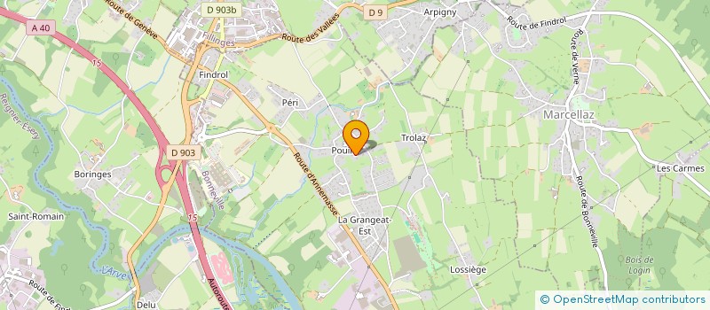 localisation de l'entreprise AU P'TIT CONTAMINE à CONTAMINE-SUR-ARVE