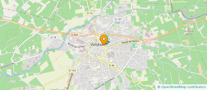 localisation de l'entreprise AU P'TIT CREUX à VALREAS