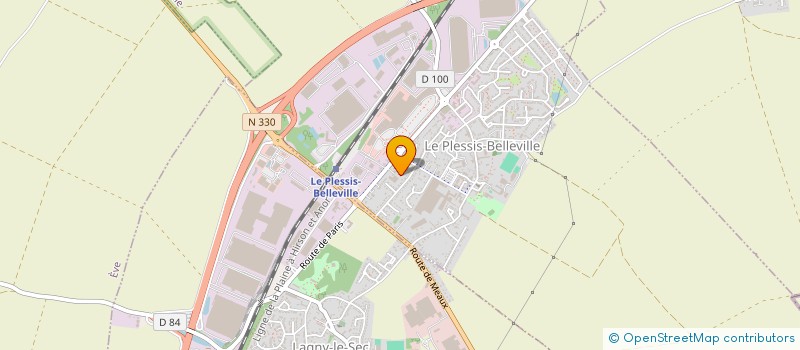 localisation de l'entreprise AU P'TIT CREUX  LE PLESSIS-BELLEVILLE