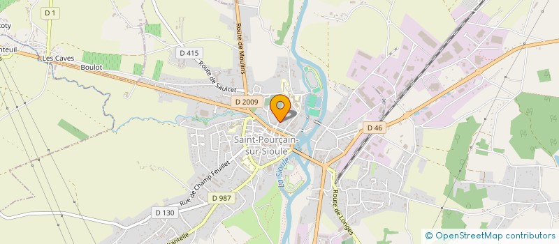 localisation de l'entreprise AU P'TIT CREUX à SAINT-POURCAIN-SUR-SIOULE