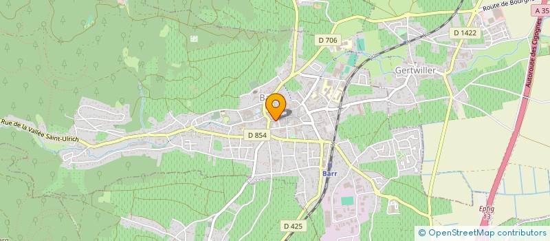 localisation de l'entreprise AU P'TIT CREUX  BARR