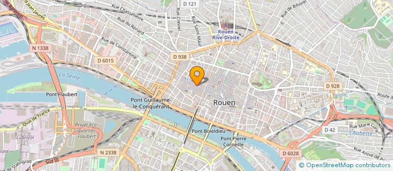 localisation de l'entreprise AU P'TIT CREUX à ROUEN