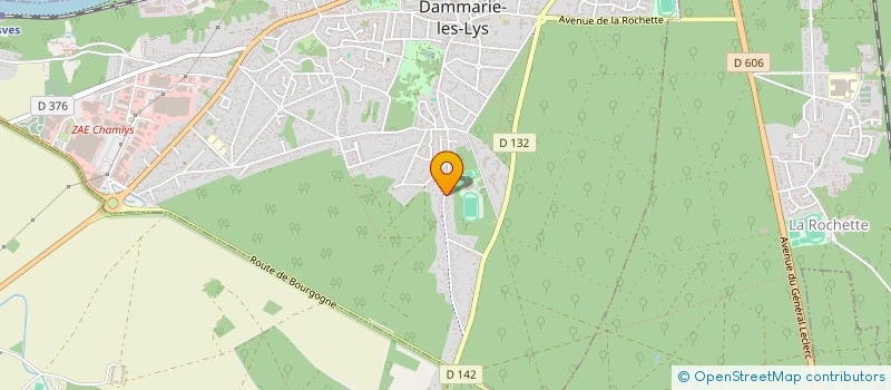 localisation de l'entreprise AU P'TIT CROQ' à DAMMARIE-LES-LYS