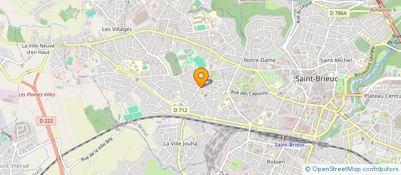 localisation de l'entreprise AU P'TIT EN K à SAINT-BRIEUC