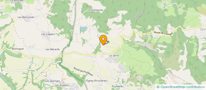 localisation de l'entreprise AU P'TIT FOUR DES GOURRES  PRUNIERES