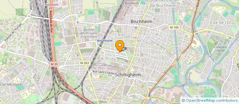 localisation de l'entreprise AU P'TIT FOURNIL  SCHILTIGHEIM