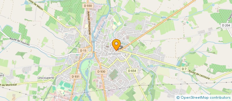 localisation de l'entreprise AU P'TIT GAMBETTA  CONDOM