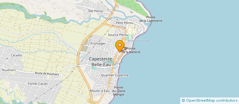 localisation de l'entreprise AU P'TIT GOURMAND à CAPESTERRE-BELLE-EAU