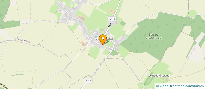 localisation de l'entreprise AU P'TIT JARDIN DUBOIS  VIRONCHAUX