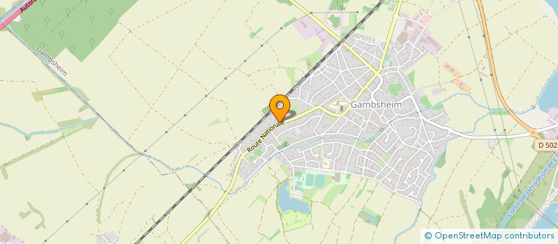localisation de l'entreprise AU P'TIT KIOSQUE  GAMBSHEIM