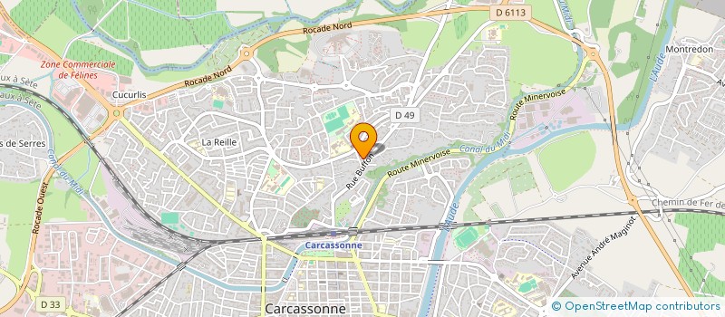 localisation de l'entreprise AU P'TIT LOU  CARCASSONNE