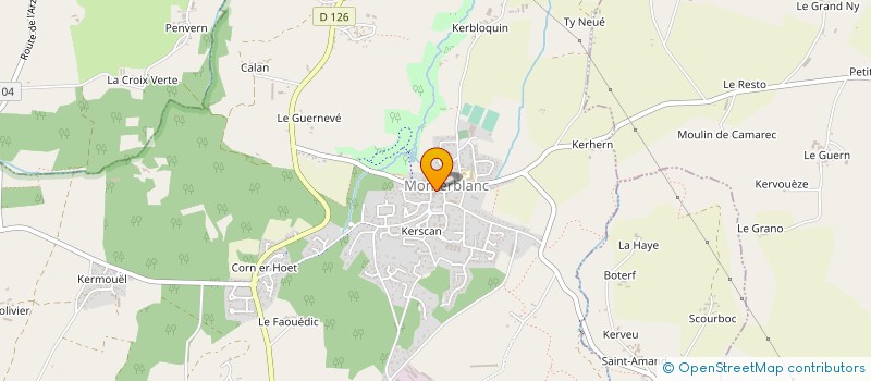 localisation de l'entreprise AU P'TIT MARCHE à MONTERBLANC