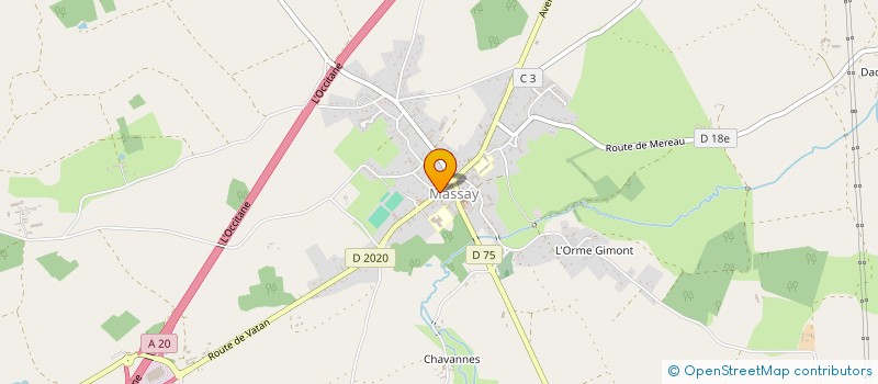localisation de l'entreprise AU P'TIT MASSAY  MASSAY