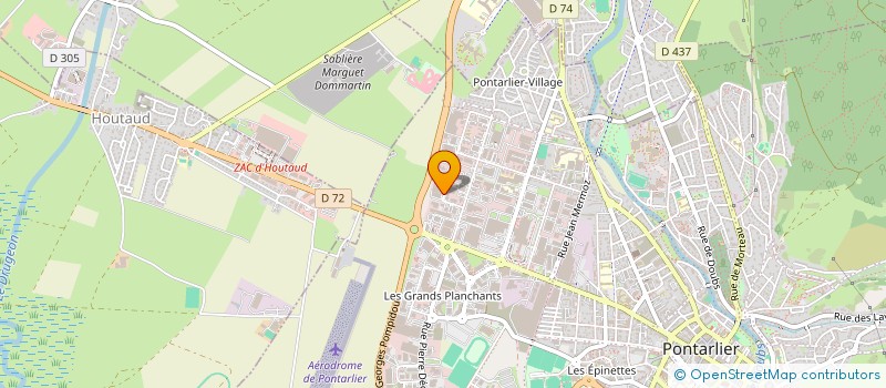 localisation de l'entreprise AU P'TIT PANIER à PONTARLIER