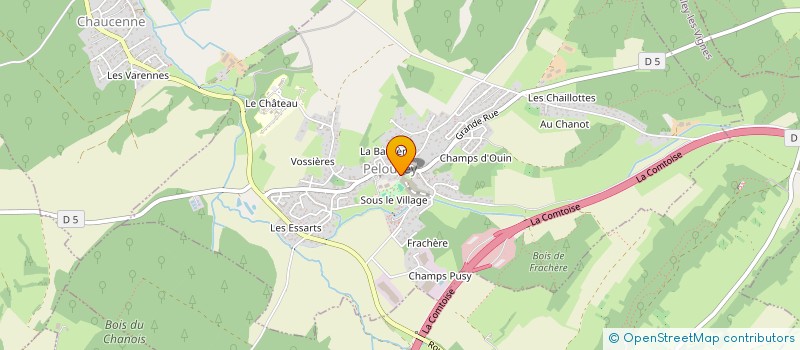 localisation de l'entreprise AU P'TIT PELOUSEY  PELOUSEY