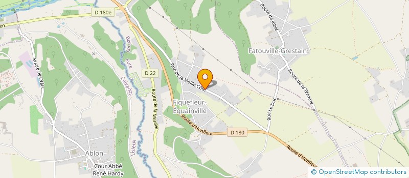 localisation de l'entreprise AU P'TIT POTAGER  FIQUEFLEUR-EQUAINVILLE