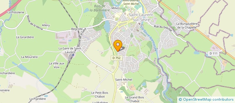 localisation de l'entreprise AU P'TIT TOTEM à SAINT-LAURENT-SUR-SEVRE