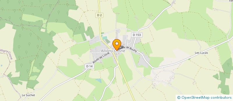 localisation de l'entreprise AU P'TIT TRIN COEUR à ALLIGNY-COSNE
