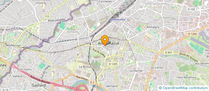 localisation de l'entreprise AU P'TIT VELO à ANNEMASSE