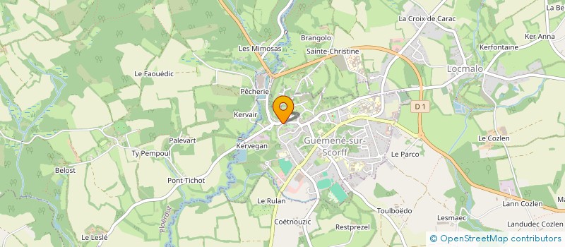 localisation de l'entreprise AU P'TY FIEF à GUEMENE-SUR-SCORFF