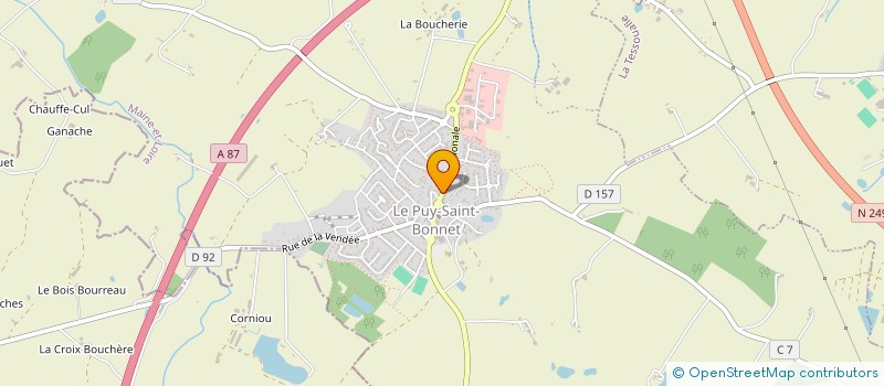 localisation de l'entreprise AU PAIN A DORER à CHOLET