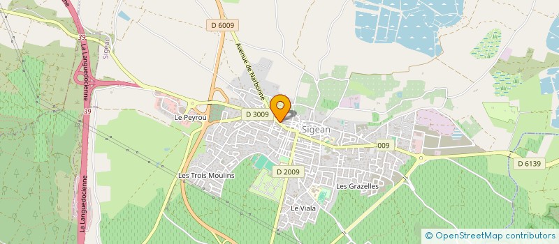localisation de l'entreprise AU PAIN CHAUD à SIGEAN