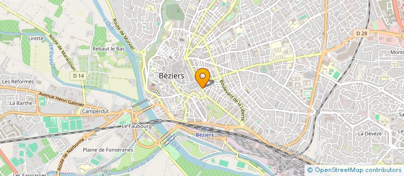 localisation de l'entreprise AU PAIN COUPE à BEZIERS