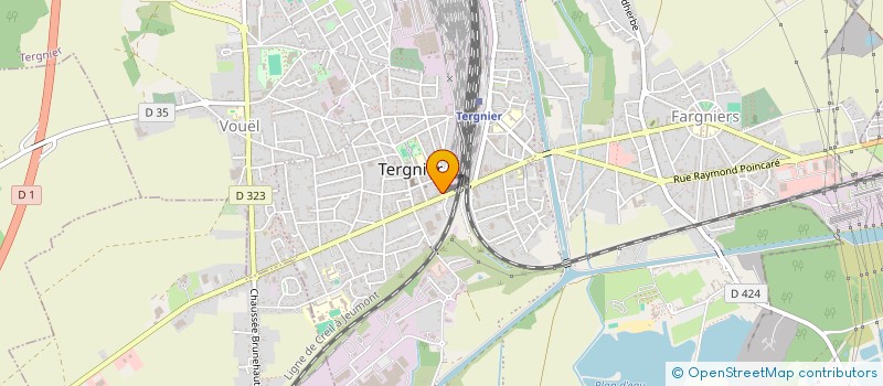 localisation de l'entreprise AU PAIN D'ANTAN  TERGNIER