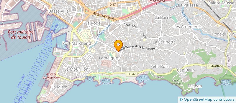 localisation de l'entreprise AU PAIN D'AUTREFOIS à TOULON