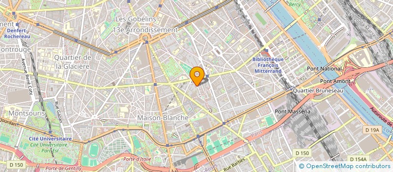 localisation de l'entreprise AU PAIN D'OLYMPIADES à PARIS