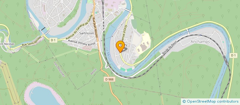 localisation de l'entreprise AU PAIN D'OR à REVIN